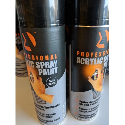Aerosol Black Satin Stock 500ml